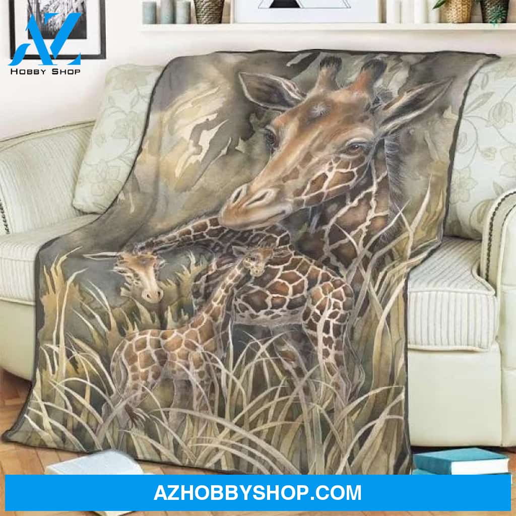 Giraffe Blanket, Gift For Giraffe Lovers
