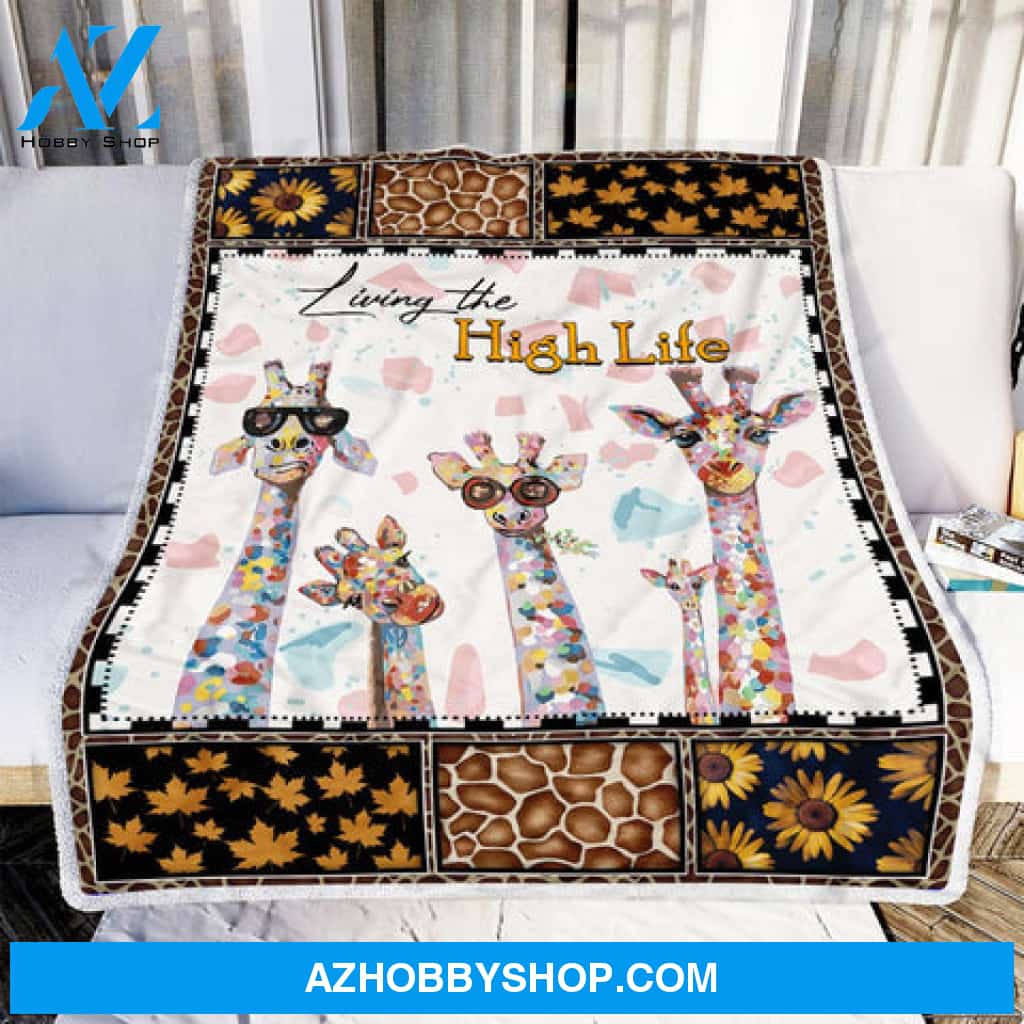 Giraffe Blanket, Living The High Life, Wildlife Animal