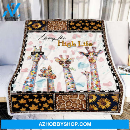 Giraffe Blanket, Living The High Life, Wildlife Animal