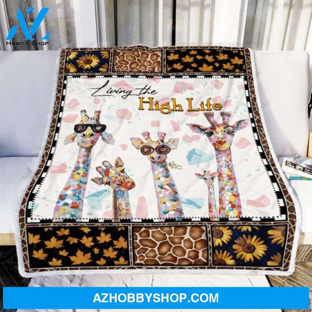 Giraffe Blanket, Living The High Life, Wildlife Animal