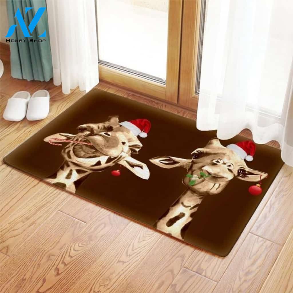 Giraffe Christmas MMC0311141 Doormat