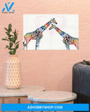 Giraffe Couple Canvas Prints, Wall Decor Visual Art