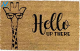 Giraffe Doormat | Custom Doormat | Funny Doormat | Gift Ideas | Hello, Up there | Door mat | Giraffe | Welcome Mat | Christmas Gifts