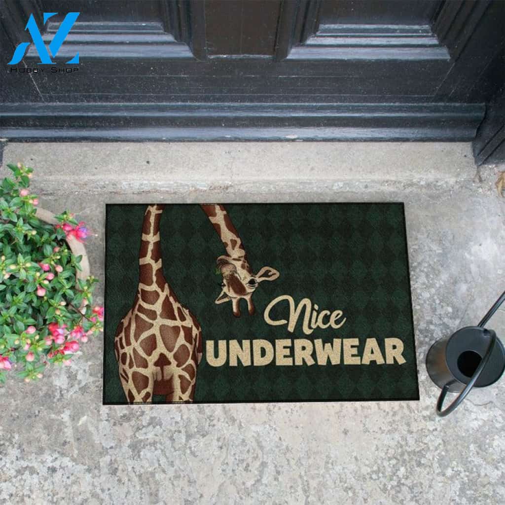 Giraffe Doormat, Funny Giraffe Doormat, Animal Funny Doormat, Funny Doormat, Welcome Mat, Hello Doormat, Pet Doormat, Home Doormat