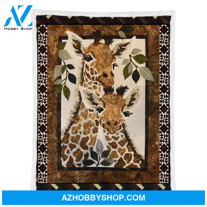 Giraffe Fleece Blanket