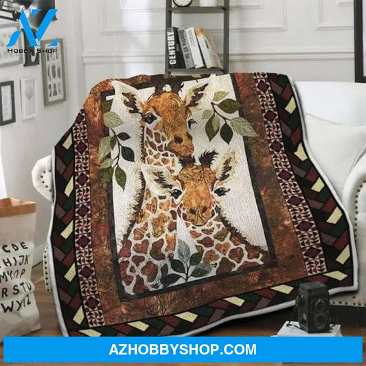 Giraffe Fleece Blanket