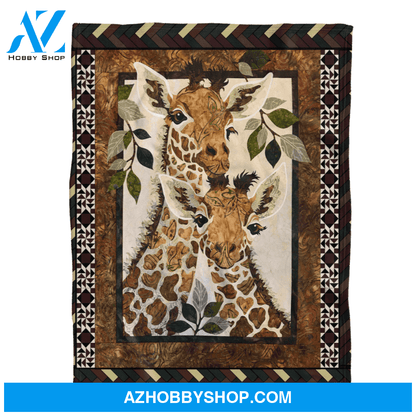 Giraffe Fleece Blanket