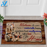 Giraffe Full Of Love Home Funny Indoor And Outdoor Doormat Warm House Gift Welcome Mat Birthday Gift For Dolphin Lovers