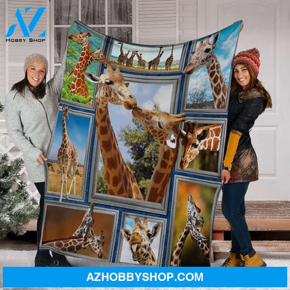 Giraffes K Fleece Blanket