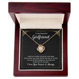 Girlfriend Always And Forever Love Knot Necklace