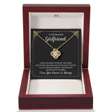 Girlfriend Always And Forever Love Knot Necklace