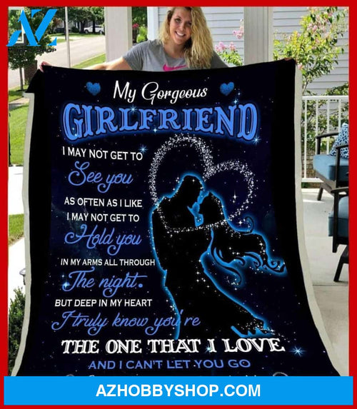 Girlfriend Fleece Blanket The One That I Love - Gift For Girlfriend