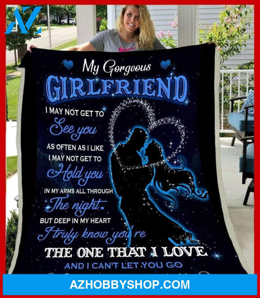 Girlfriend Fleece Blanket The One That I Love - Gift For Girlfriend