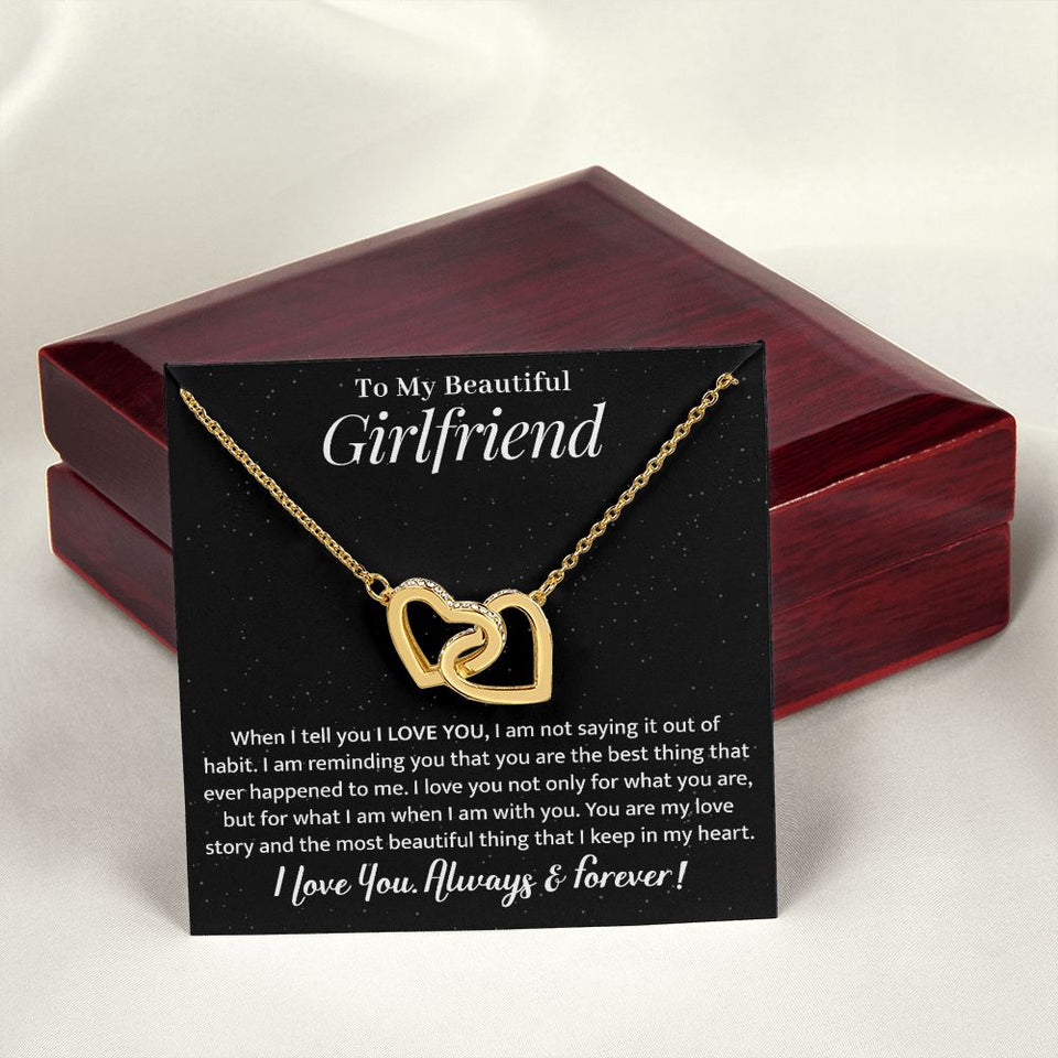 Girlfriend - My Love Story - Interlocking Hearts Necklace
