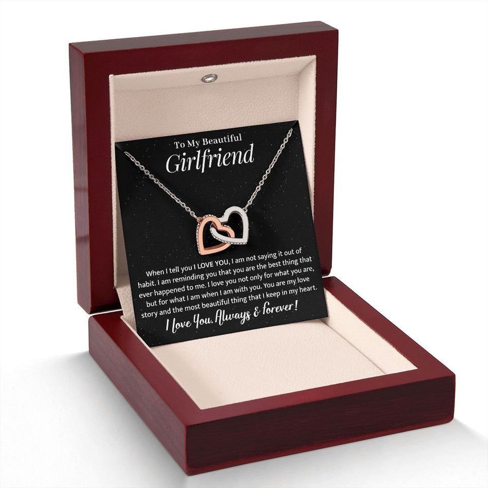 Girlfriend - My Love Story - Interlocking Hearts Necklace