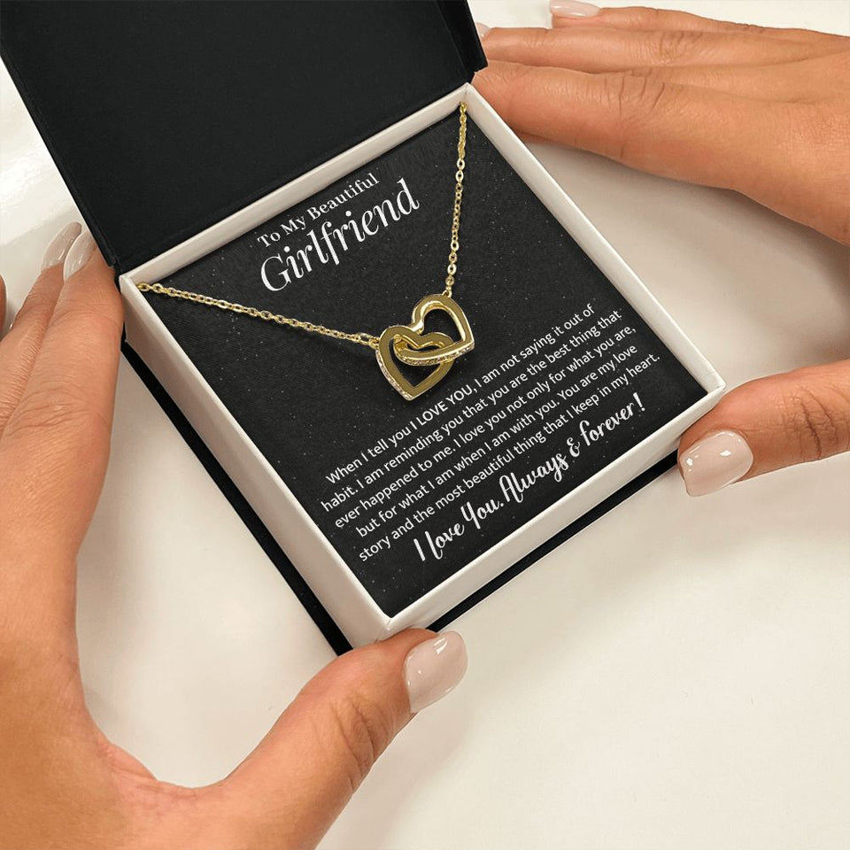 Girlfriend - My Love Story - Interlocking Hearts Necklace