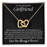 Girlfriend - My Love Story - Interlocking Hearts Necklace