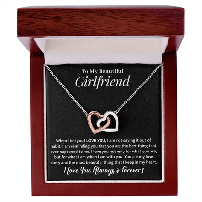 Girlfriend - My Love Story - Interlocking Hearts Necklace