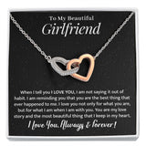 Girlfriend - My Love Story - Interlocking Hearts Necklace
