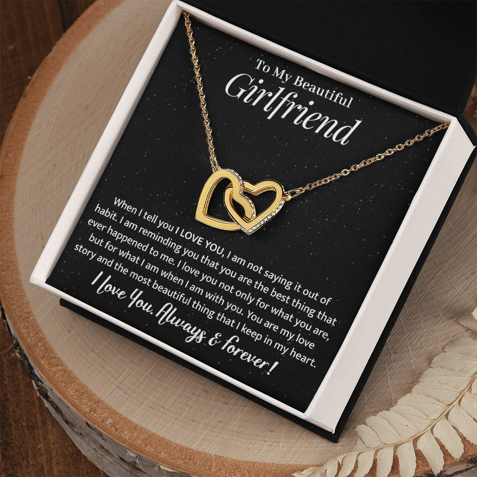 Girlfriend - My Love Story - Interlocking Hearts Necklace