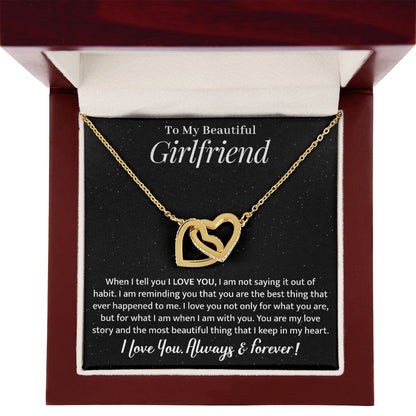 Girlfriend - My Love Story - Interlocking Hearts Necklace