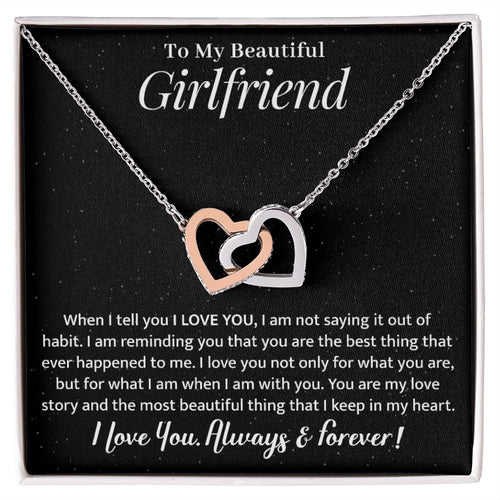 Girlfriend - My Love Story - Interlocking Hearts Necklace
