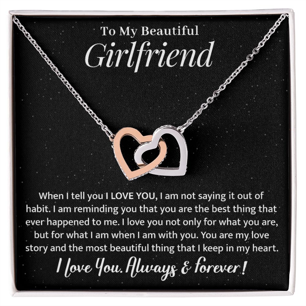 Girlfriend - My Love Story - Interlocking Hearts Necklace