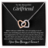 Girlfriend - My Love Story - Interlocking Hearts Necklace