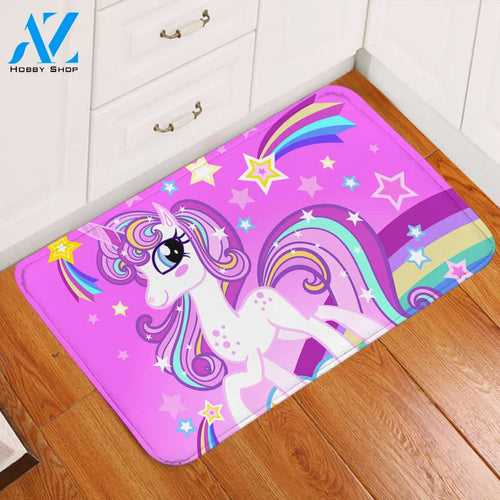 Girly Unicorn Door Mat