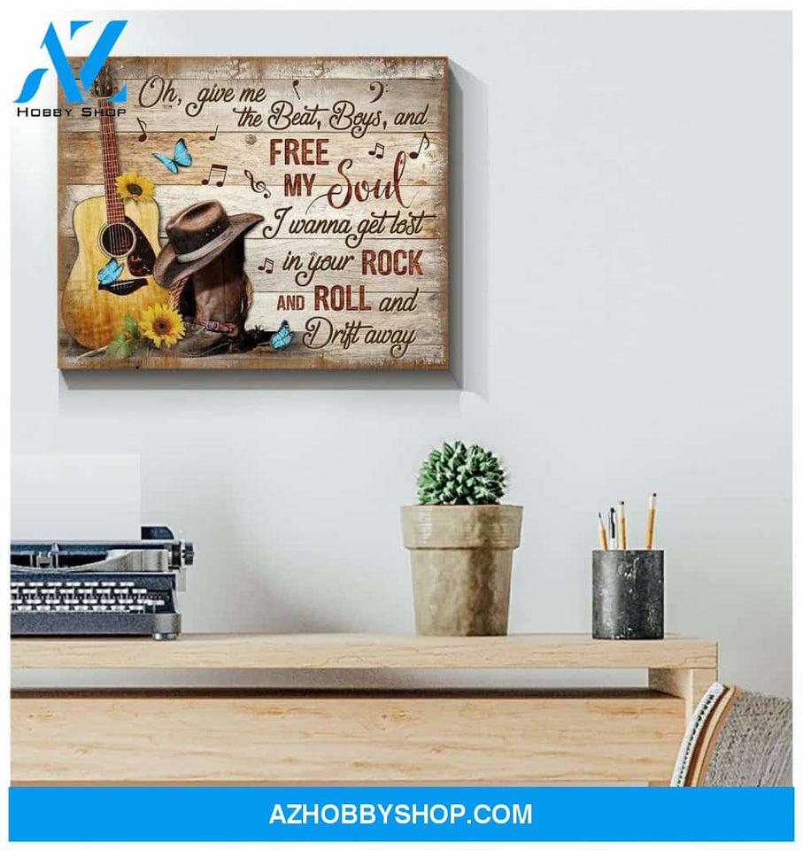 Zalooo Give Me The Beat Butterfly Wall Art Canvas