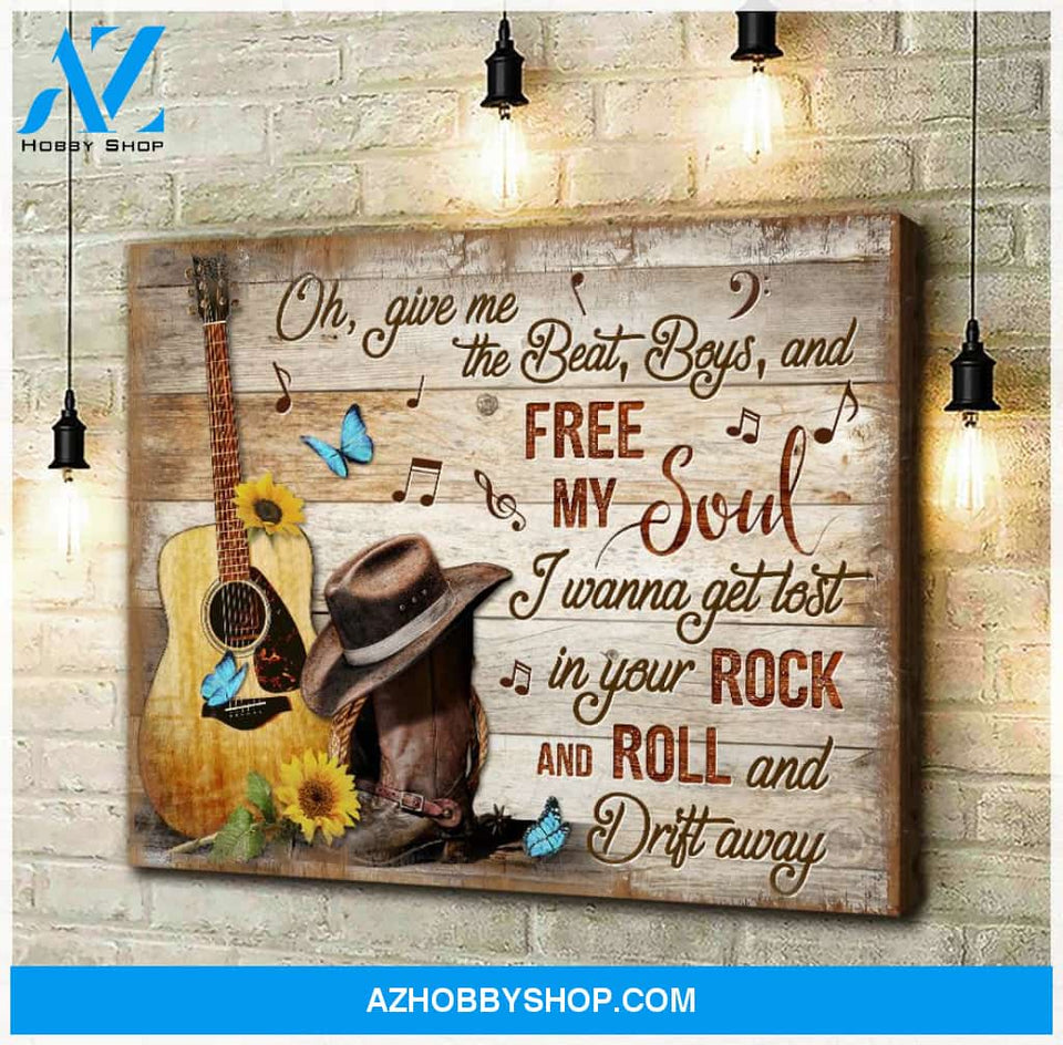 Zalooo Give Me The Beat Butterfly Wall Art Canvas