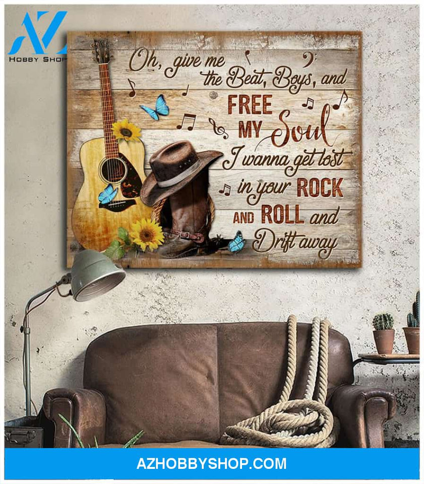 Zalooo Give Me The Beat Butterfly Wall Art Canvas