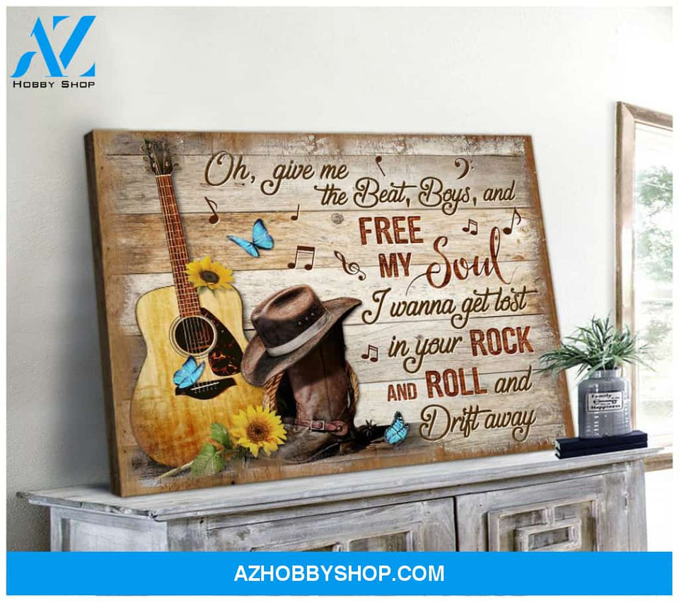 Zalooo Give Me The Beat Butterfly Wall Art Canvas