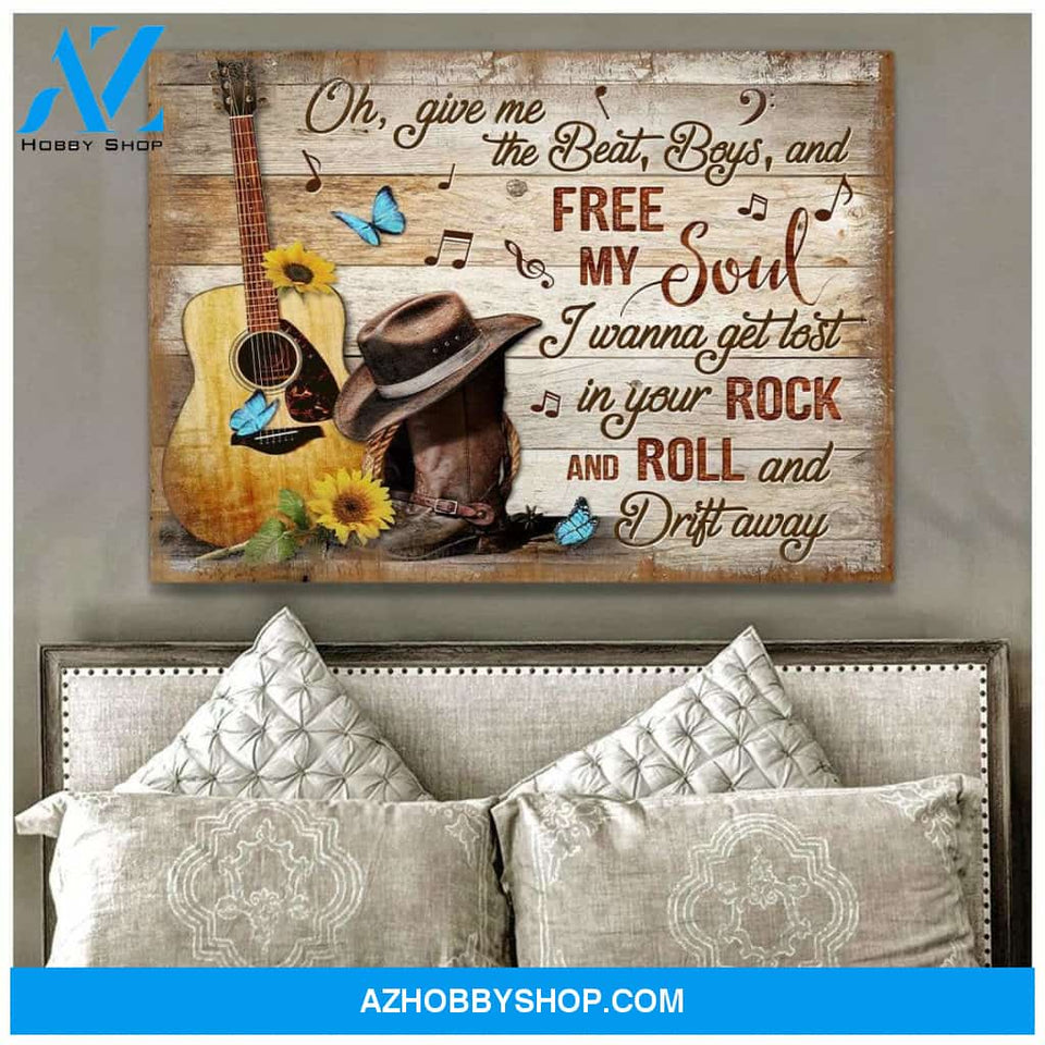 Zalooo Give Me The Beat Butterfly Wall Art Canvas