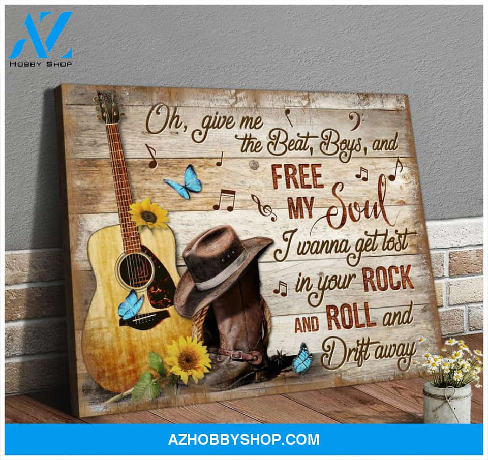 Zalooo Give Me The Beat Butterfly Wall Art Canvas