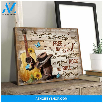 Zalooo Give Me The Beat Butterfly Wall Art Canvas