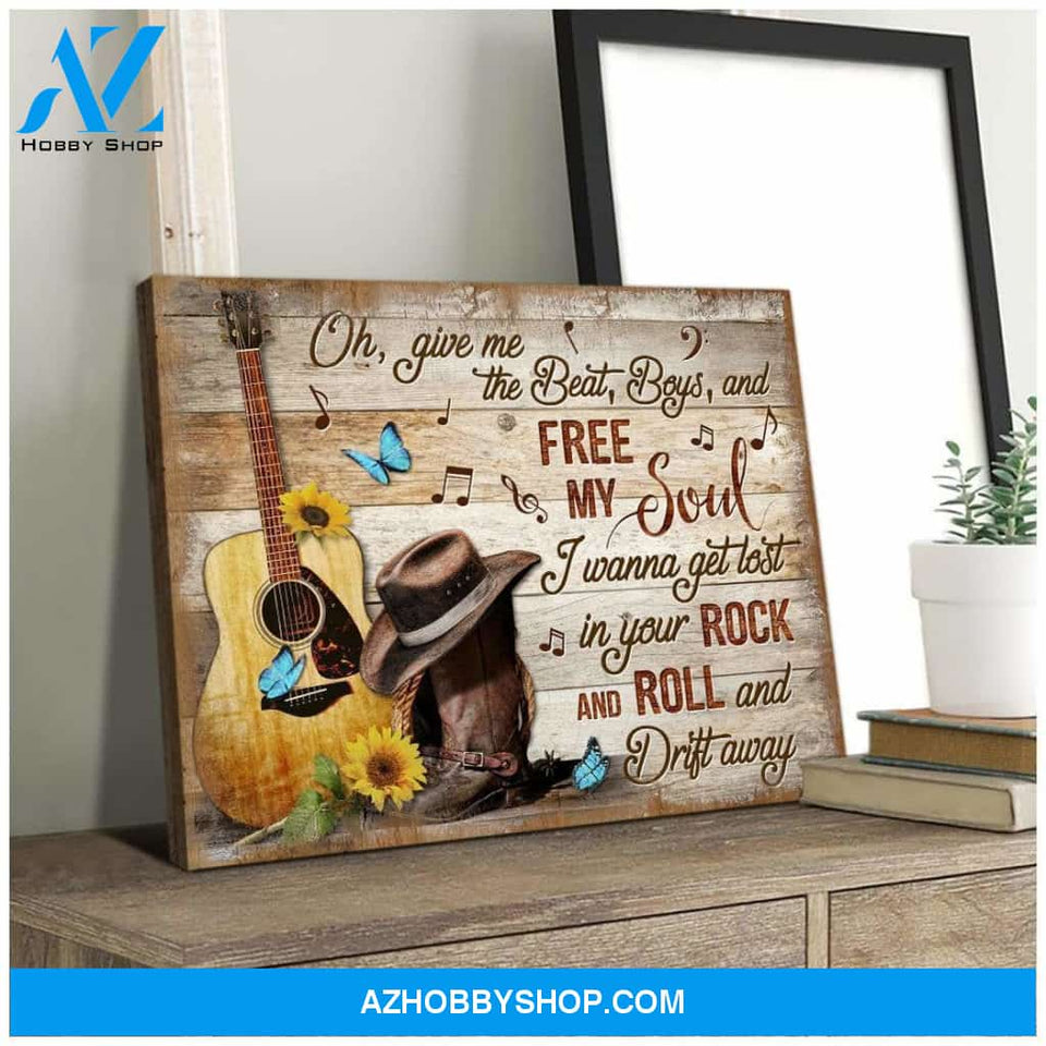 Zalooo Give Me The Beat Butterfly Wall Art Canvas