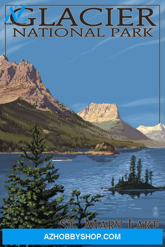 Glacier National Park Montana St. Mary Lake