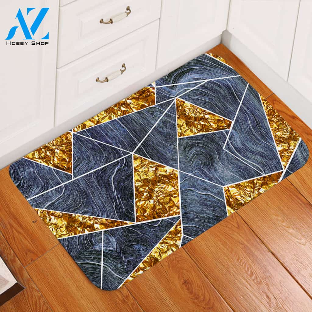 Glided Gray Tiles Door Mat