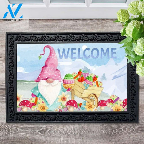 Gnome Easter Wheelbarrow Doormat - 18" x 30"