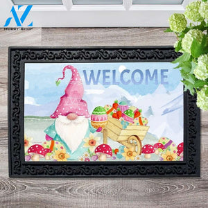 Gnome Easter Wheelbarrow Doormat - 18" x 30"
