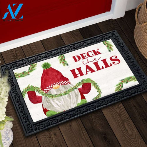 Gnome for Christmas Deck the Halls Doormat - 18" x 30"