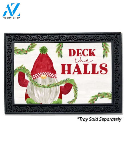 Gnome for Christmas Deck the Halls Doormat - 18" x 30"