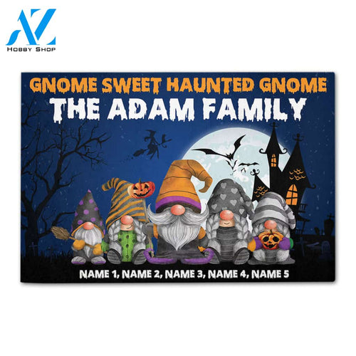 Gnome sweet haunted gnome pg-dbr-1ntlh2008 Custom Doormat
