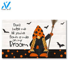 Gnomes of Halloween Broom Doormat - 18" x 30"