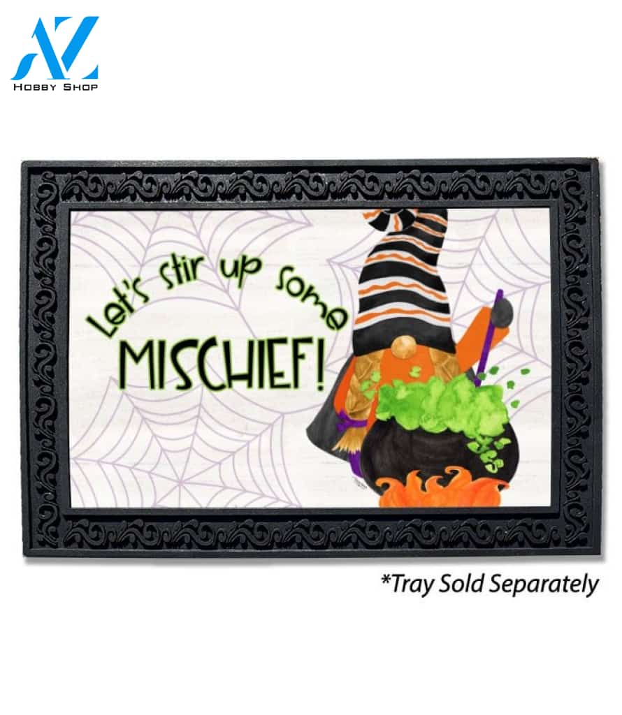 Gnomes of Halloween Stir Up Mischief Doormat - 18" x 30"