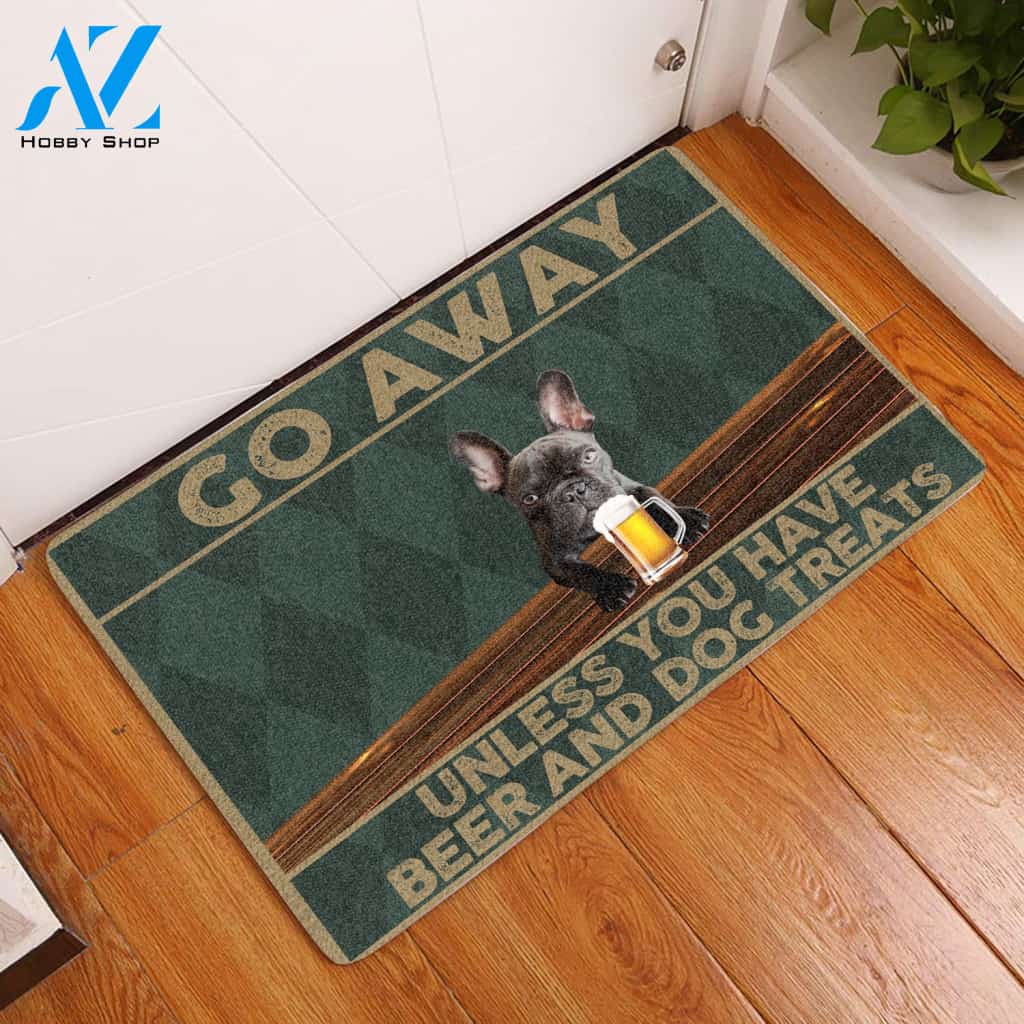 Go Away Frenchie Doormat