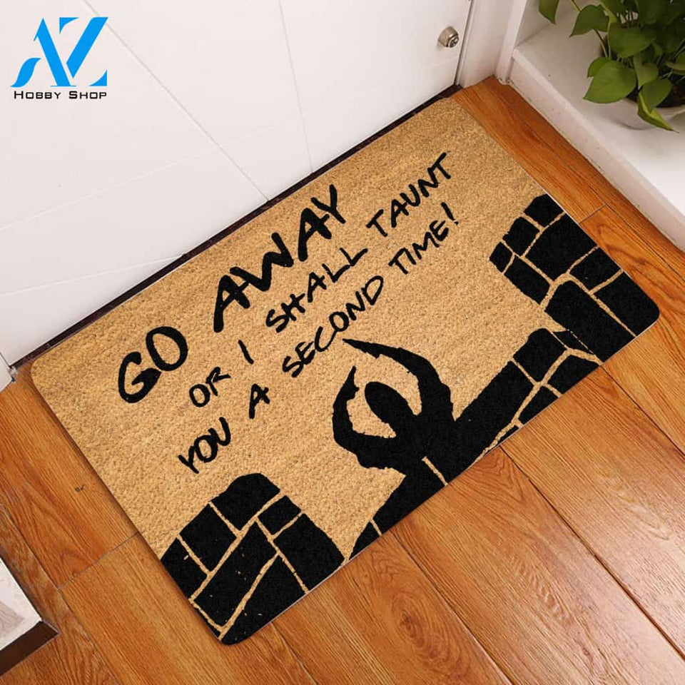 Go Away Or I Shall Taunt You a Second Time Doormat | Welcome Mat | House Warming Gift | Christmas Gift Decor