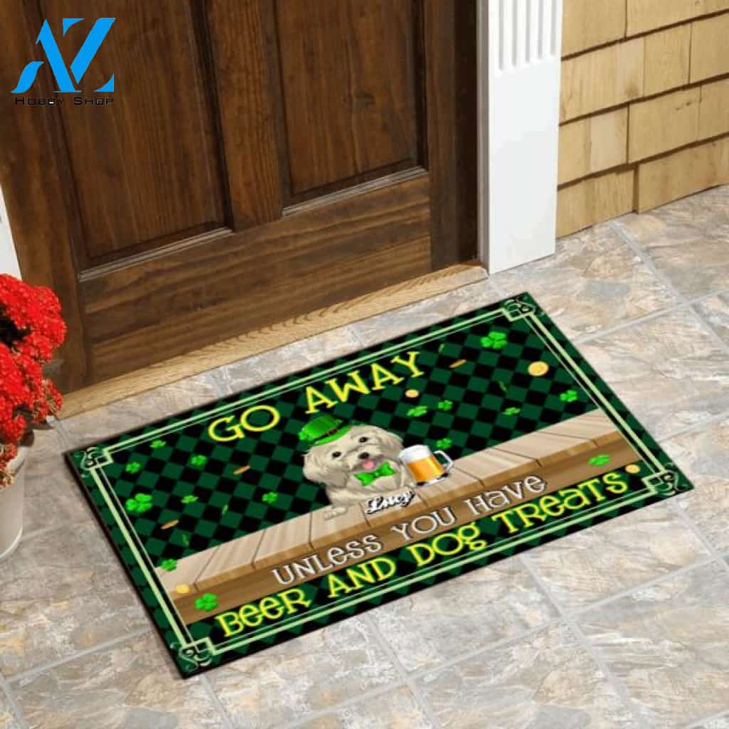 Go Away Unless You Have Beer And Dog Treats Doormat