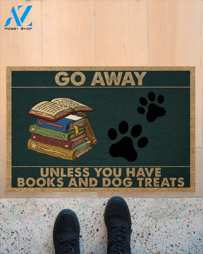 Go Away Unless You Have Books And Dogs Doormat Gift For Friend Family Birthday Gift Decor Warm House Gift Welcome Mat
